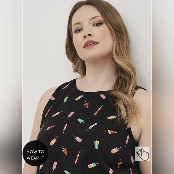 torrid Tops - Torrid 6x Popsicle Colorful Heritage Slub Crewneck Shirt